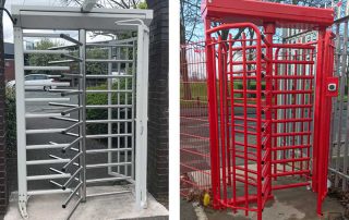 TURNSTILES & PEDESTRIAN GATES 9 Turnstiles red and silver