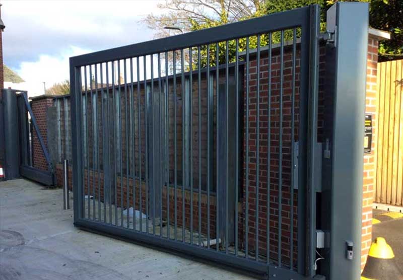 commercial gates steel swing gates