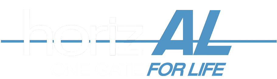 Horizal Tagline White Logo