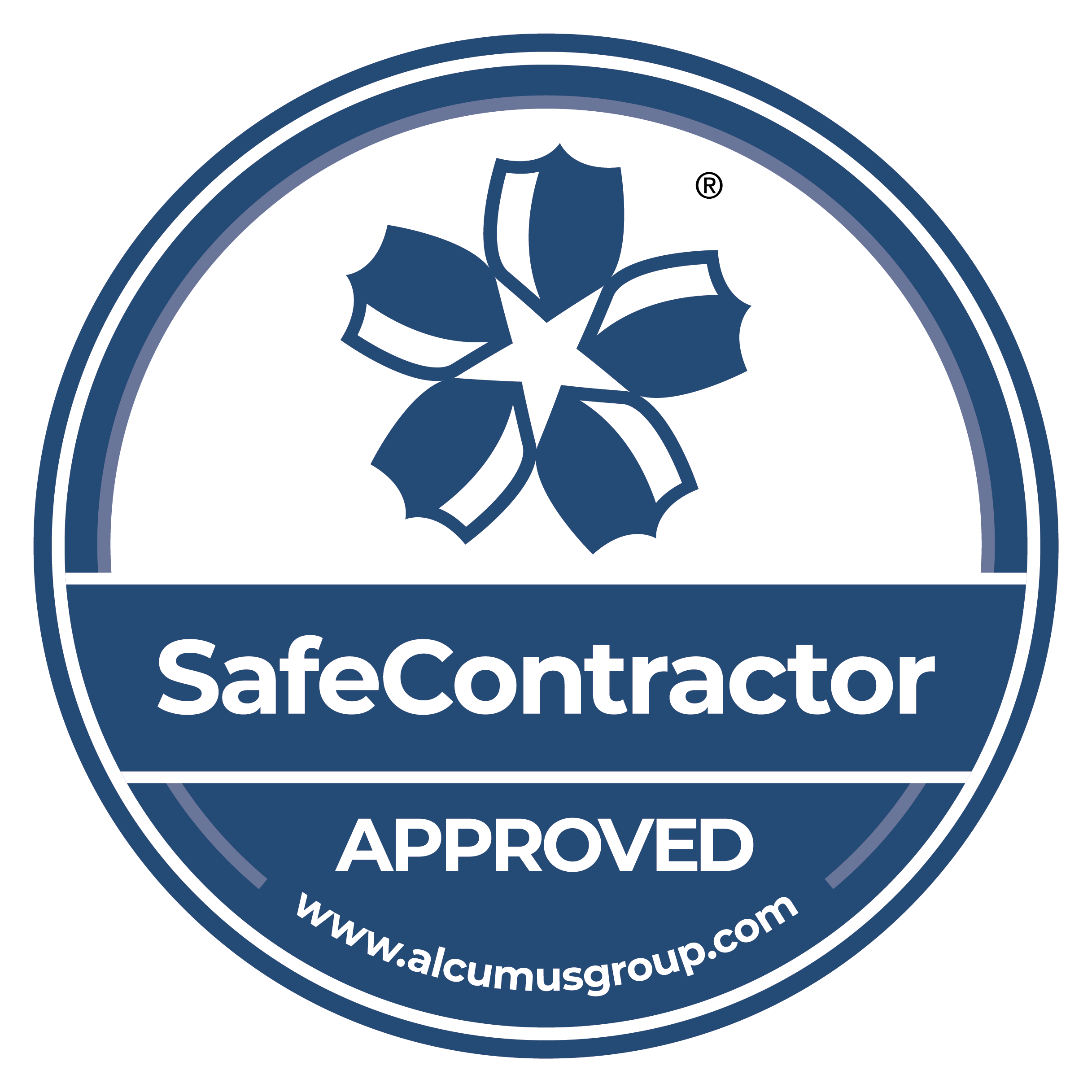 Alcumus Safe Contractor Approved Accreditation logo
