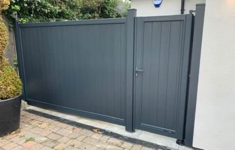 Aluminium Garden Gate and Fencing Anthracite Grey