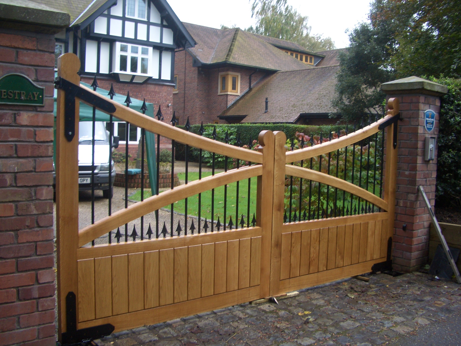 Wooden Automated Swing Gates