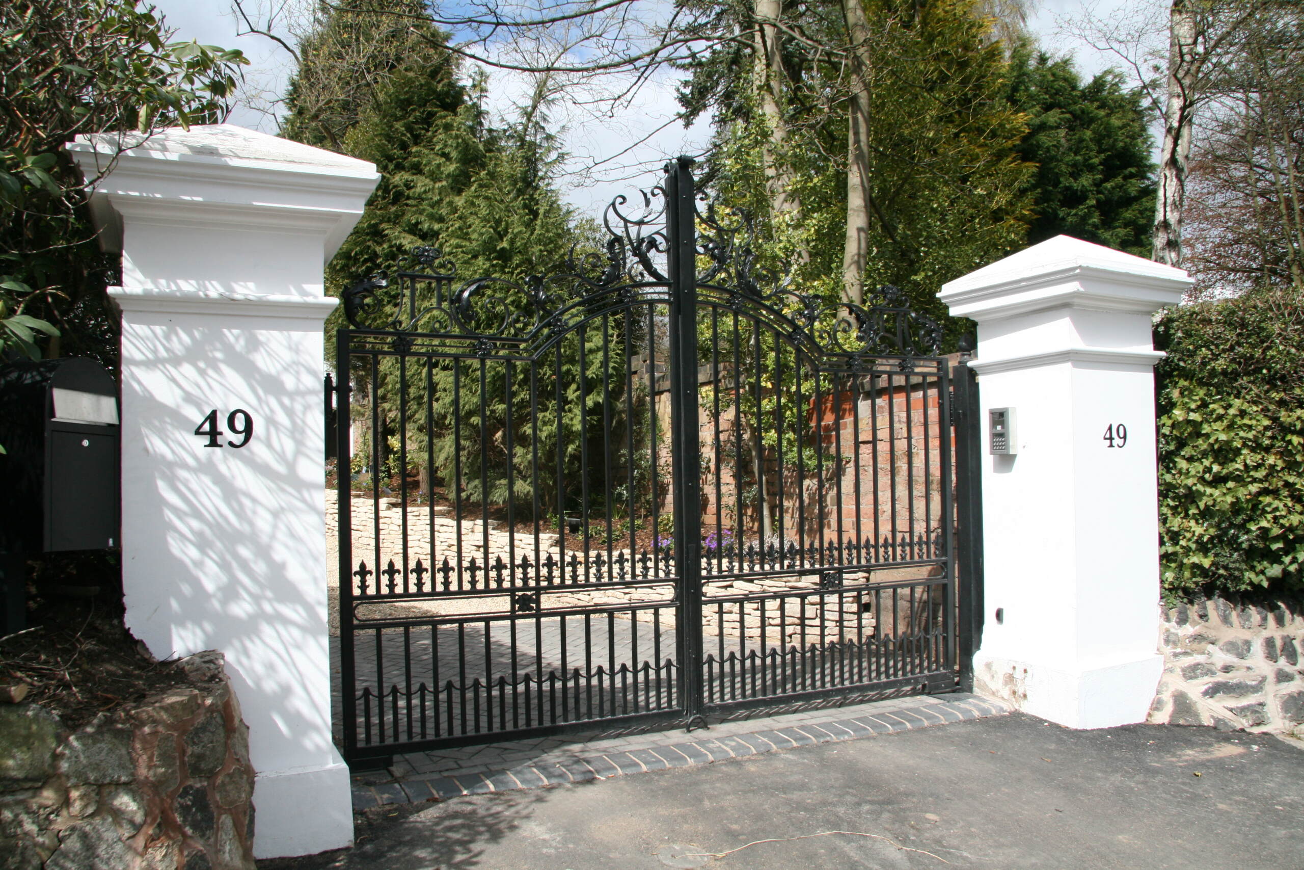 Wrought Iron Driveway Gates